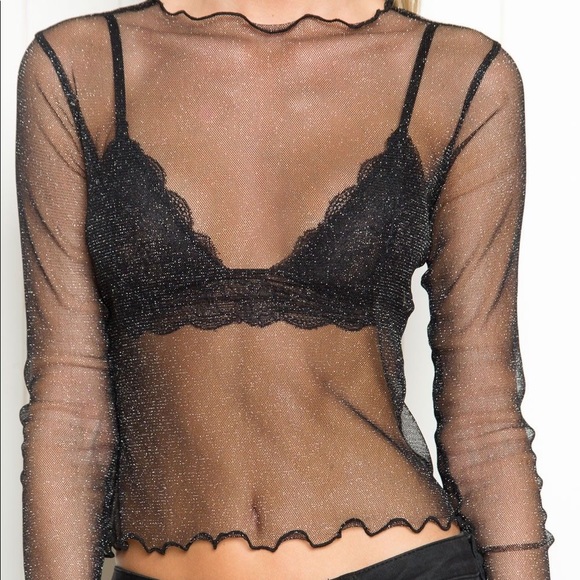 Brandy Melville Tops - Brandy Melville Rene Glitter Top